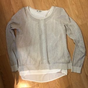 Sparkly cream sweater